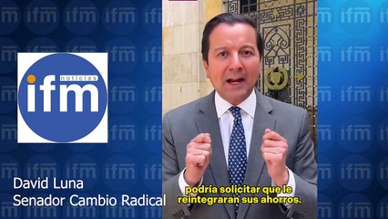 Senador David Luna explica de manera sencilla el perjuicio de la reforma pensional