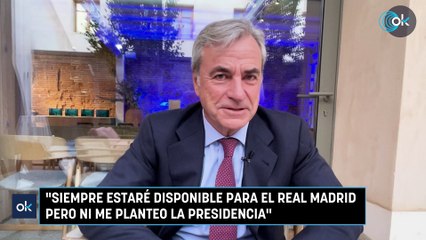 Sainz: "Siempre estaré disponible para el Real Madrid pero ni me planteo la presidencia"