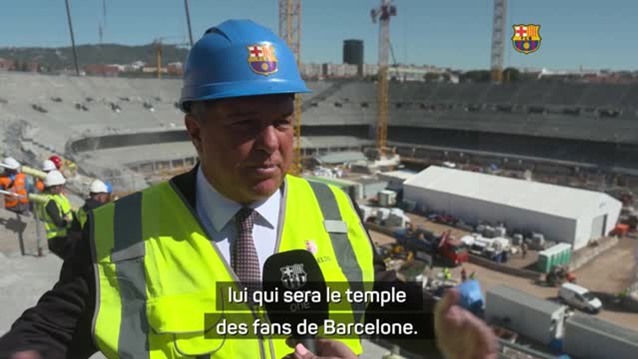 Barcelone - Laporta : "Le nouveau Camp Nou sera le plus beau stade du monde"