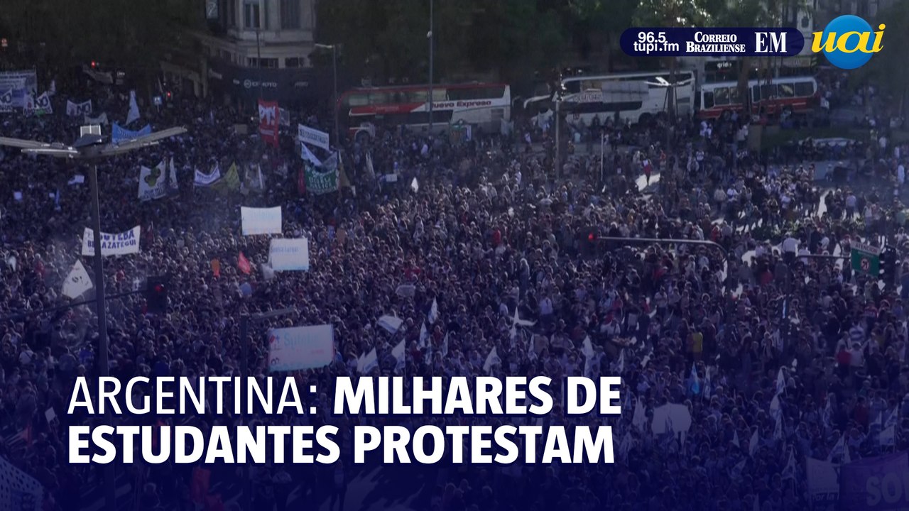 Milhares de estudantes protestam na Argentina