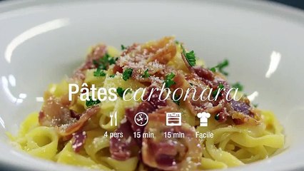 Recette des pâtes à la carbonara