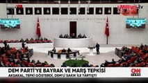 Meclis'teki tartışma bahçeye taştı! DSP Lideri Aksakal'dan DEM Parti'ye 'bayrak' tepkisi