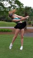 Slow mo Driver golf swing Grace Charis