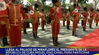 Presidente Nicolás Maduro recibe a su homólogo de Cuba Miguel Díaz-Canel en Miraflores