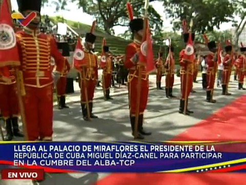 Presidente Nicolás Maduro recibe a su homólogo de Cuba Miguel Díaz-Canel en Miraflores