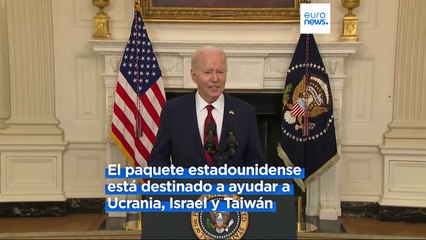 Biden firma la nueva ayuda para Ucrania y destaca que la enviará en cuestión de "horas"