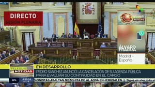 EL Jefe de Gobierno Pedro Sánchez suspende su agenda pública