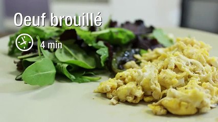 Cuisson de l'œuf brouillé