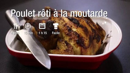 Recette du poulet rôti à la moutarde