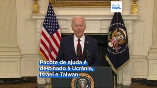 Biden assina pacote de ajuda de 95 mil milhões de dólares para Ucrânia, Israel e Taiwan