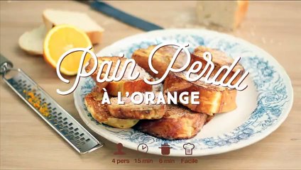 Recette facile du pain perdu à l'orange - CuisineAZ