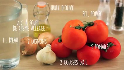 Soupe de tomate facile et rapide - CuisineAZ