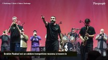 PHOTOS Ibrahim Maalouf en concert au Grand Rex à Paris, sous le regard de sa discrète mais sublime épouse Hiba