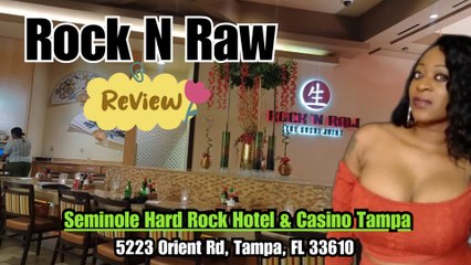 Experience Top-Notch Service & Delicious Sushi at Rock 'N Raw, Seminole Hard Rock Tampa 🍣
