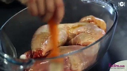 Recette de la dinde laquée au vin rouge