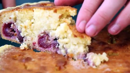Gateau à la cerise façon clafoutis