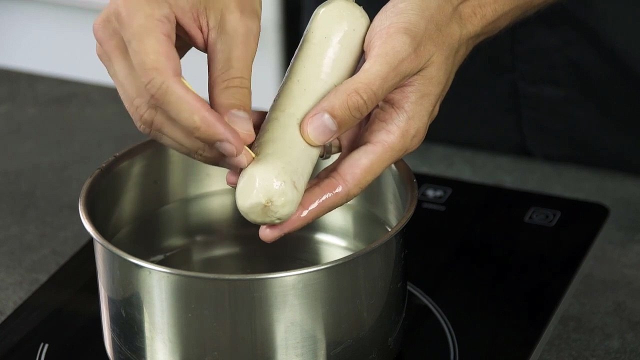 Cuire un boudin blanc