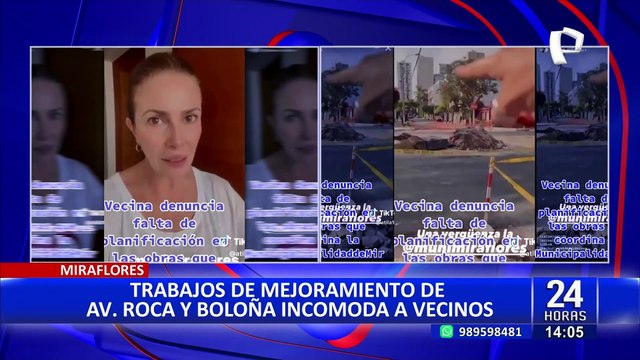 Vecinos de Miraflores denuncian interminables obras en avenidas Roca y Boloña