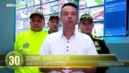 Cámaras de seguridad captaron caso de fleteo en La Ceja delincuentes robaron $20 millones