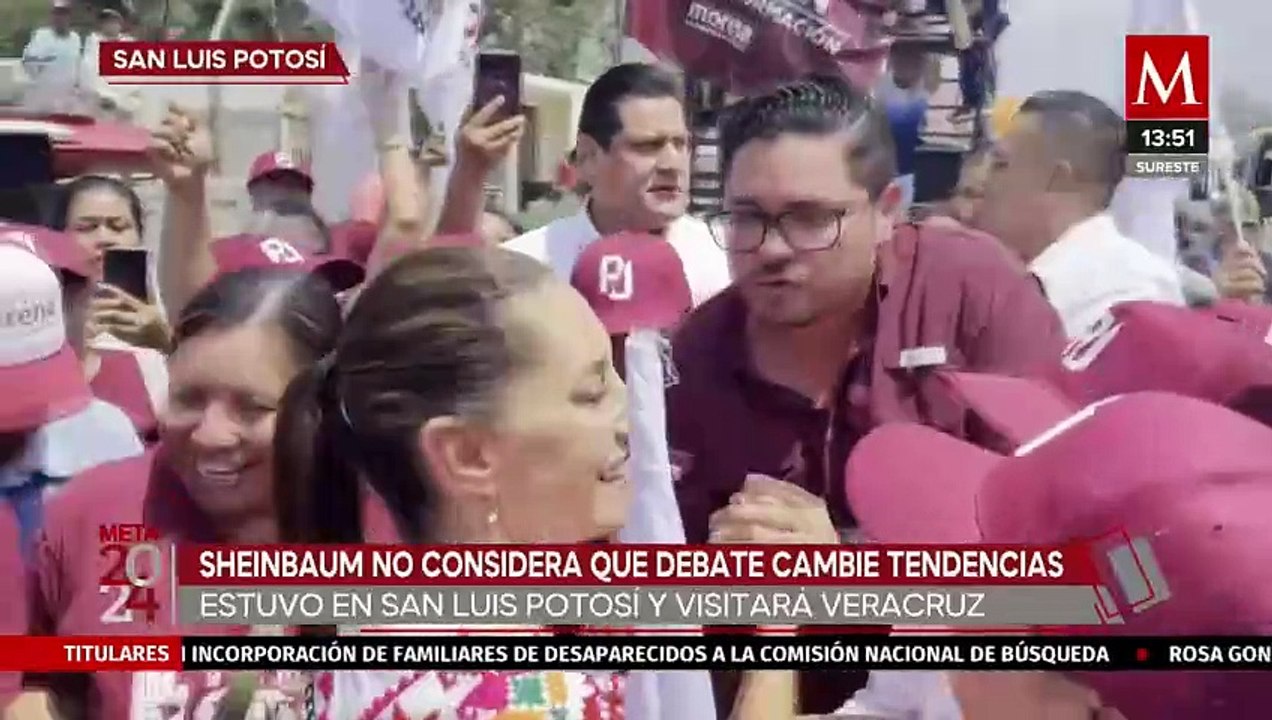 Claudia Sheinbaum dice que no habrá cambios en las tendencias después del segundo debate