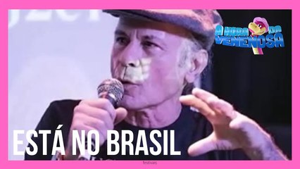 Bruce Dickinson, vocalista do Iron Maiden, perde duelo de esgrima em Curitiba (PR)