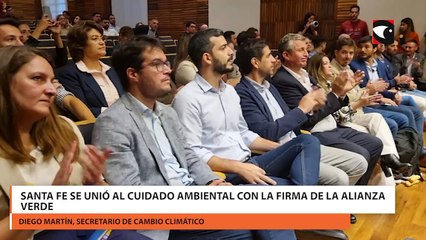 Santa Fe se unió al cuidado ambiental con la firma de la Alianza Verde