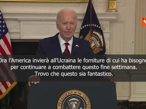Biden: Invieremo all'Ucraina forniture di cui ha bisogno