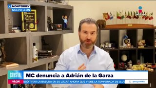 Movimiento Ciudadano presenta denuncia contra Adrián de la Garza
