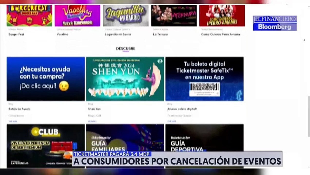 Ticketmaster pagará más de 3.4 mdp a consumidores afectados