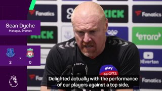 Dyche 'delighted' with Everton's derby day win
