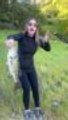 Woman Gets Scared After Holding Fish
