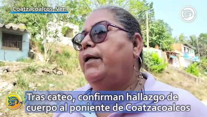 下载视频: Tras cateo, confirman hallazgo de cuerpo al poniente de Coatzacoalcos ¿está identificado?