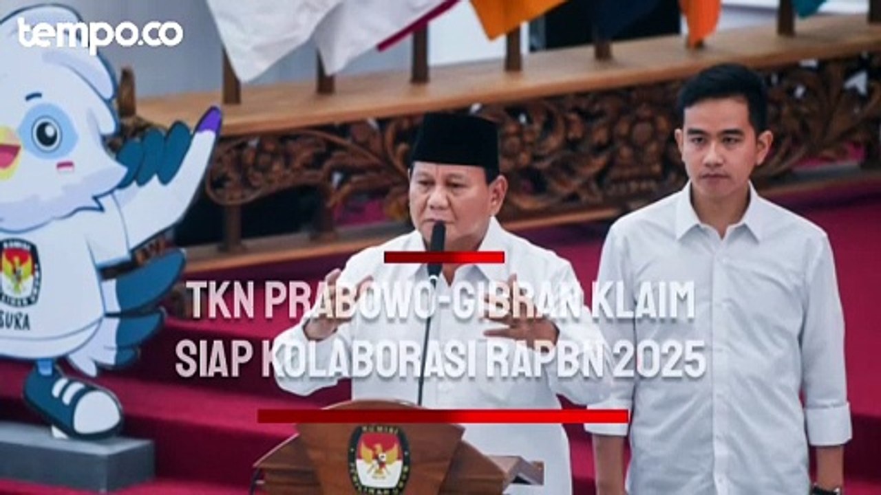 TKN Prabowo-Gibran Klaim Siap Kolaborasi untuk RAPBN 2025 Jika Diminta Jokowi