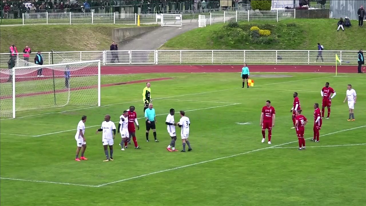 MOMENT: Macron scores penalty in charity football match