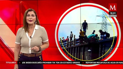 下载视频: En Chihuahua, cientos de migrantes llegan a Ciudad Juárez a bordo de un tren