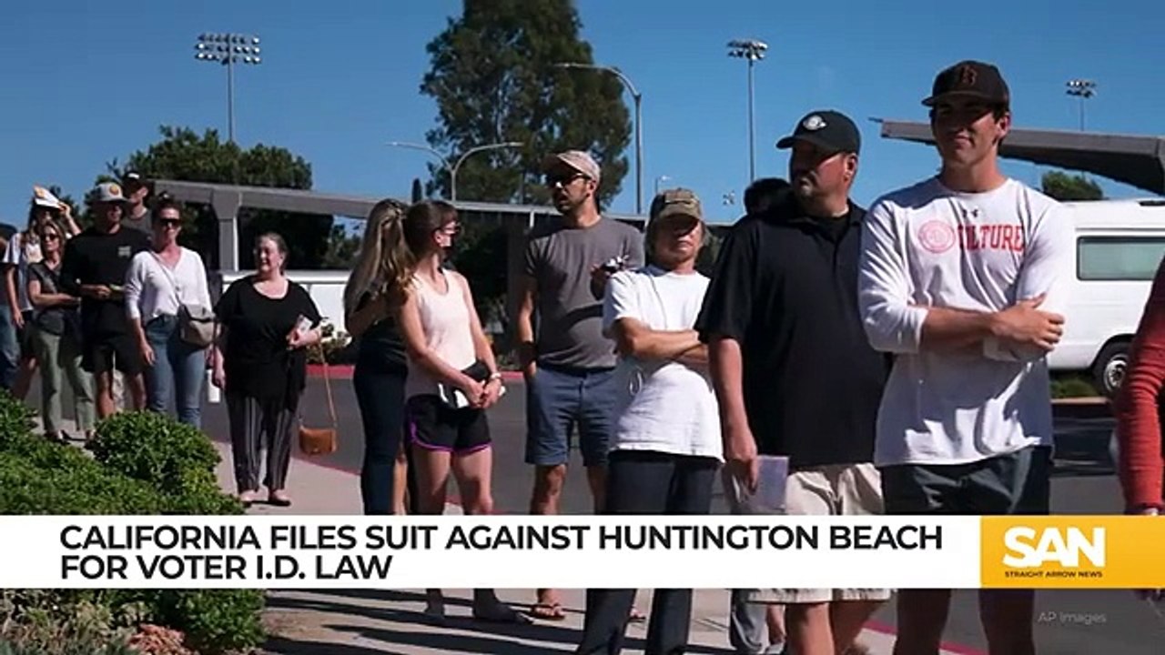 California sues to halt voter ID law from taking effect in Huntington Beach