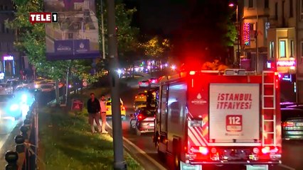 Polis denetiminde sinir krizi geçirdi motosikletini ateşe verdi