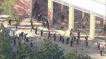 La policía arresta a manifestantes pro palestinos en el campus de la USC en Los Ángeles