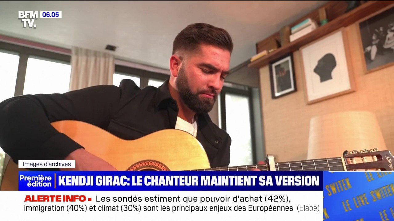 Kendji Girac: le chanteur a été entendu ce mercredi par les enquêteurs et a maintenu sa version des faits