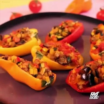 Poivrons farcies à la Ratatouille