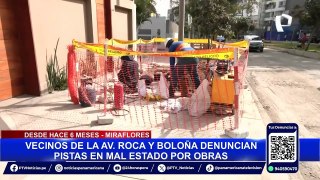 Miraflores: obras en Av. Roca y Boloña estarán listas a fines de mayo