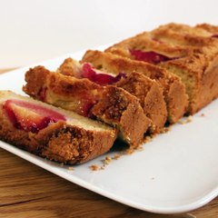 Cake sans farine aux amandes et pêches_carre