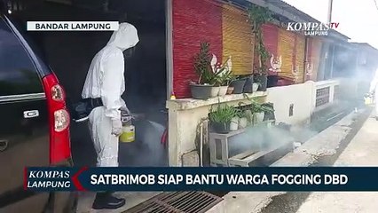 Satbrimob Lampung Siap Bantu Warga Fogging Cegah Penyebaran DBD