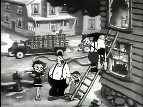 Betty Boop (1935) Betty Boop and Grampy, animated cartoon character designed by Grim Natwick at the request of Max Fleischer.