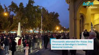 Thousands attend Bendigo Anzac Day services