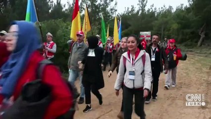 CNN TÜRK bölgede: 57. Alay Vefa Yürüyüşü’nden görüntüler!