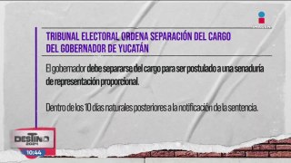 TEPJF ordena separación del cargo del gobernador de Yucatán, Mauricio Vila