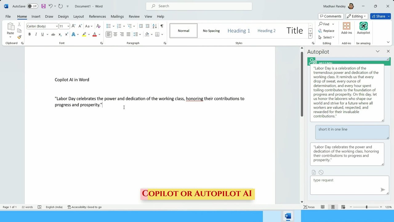 Copilot in MS-Word | Dynamics 365 | Write Quotes !