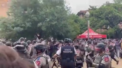 Teksas'ta Gazze yanlısı üniversite eylemine polis müdahalesi