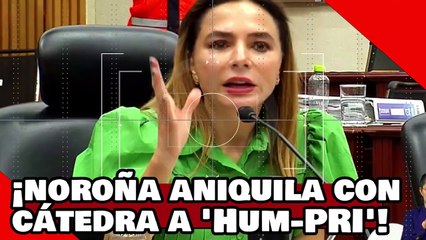 ¡VEAN! ¡el Dr. Noroña aniquila con su cátedra a la traidora Humpri por boicotear el voto extranjero!
